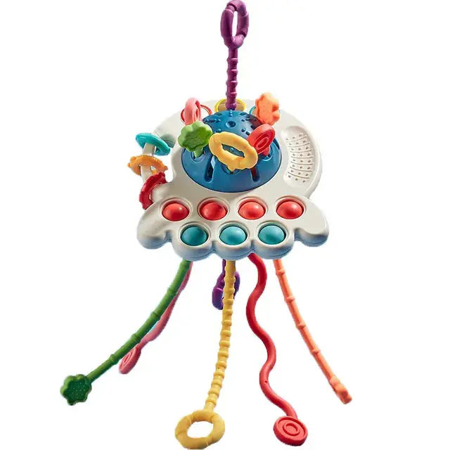 Rotating Rattle Ball Grasping Activity Baby Development Toy - Baby World