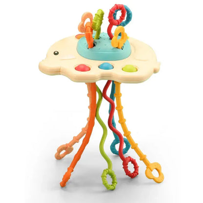 Rotating Rattle Ball Grasping Activity Baby Development Toy - Baby World