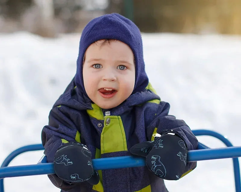 Kids Winter Ski Gloves — Cartoon Windproof, Non-Slip, Insulated Mittens for Boys & Girls | BabyWorld