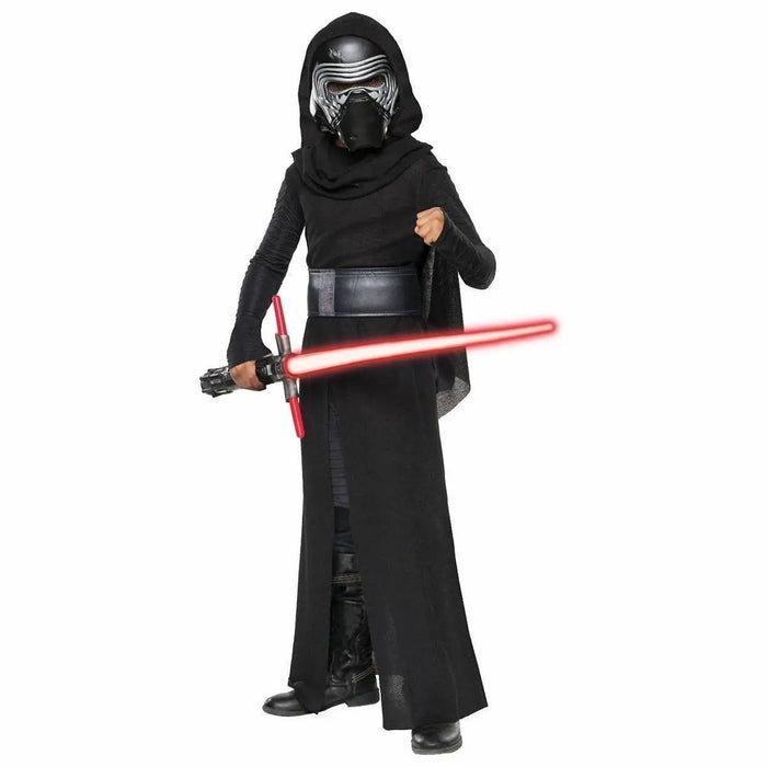 Deluxe  Kylo Ren Classic Cosplay Clothing Kids 4-10years Halloween Movie Costume 4PCS set