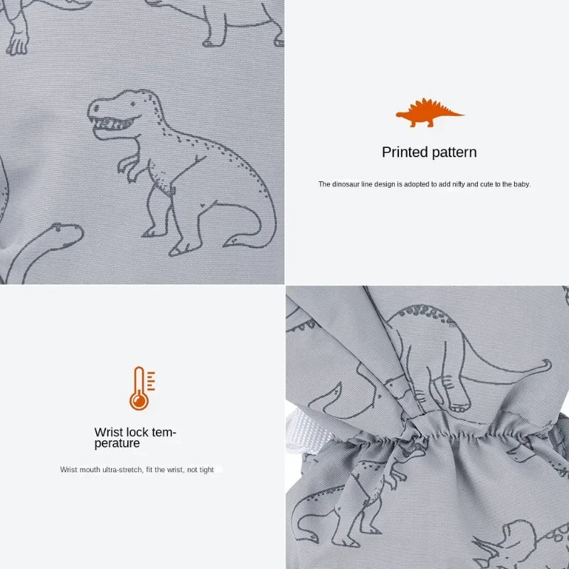 Kids Winter Ski Gloves — Cartoon Windproof, Non-Slip, Insulated Mittens for Boys & Girls | BabyWorld