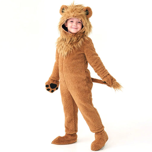 Umorden Fleece Furry Boy's Lion Costume for Child Kids Toddler 2-12Y Complete Set Animal Themed Party Cosplay Halloween Purim