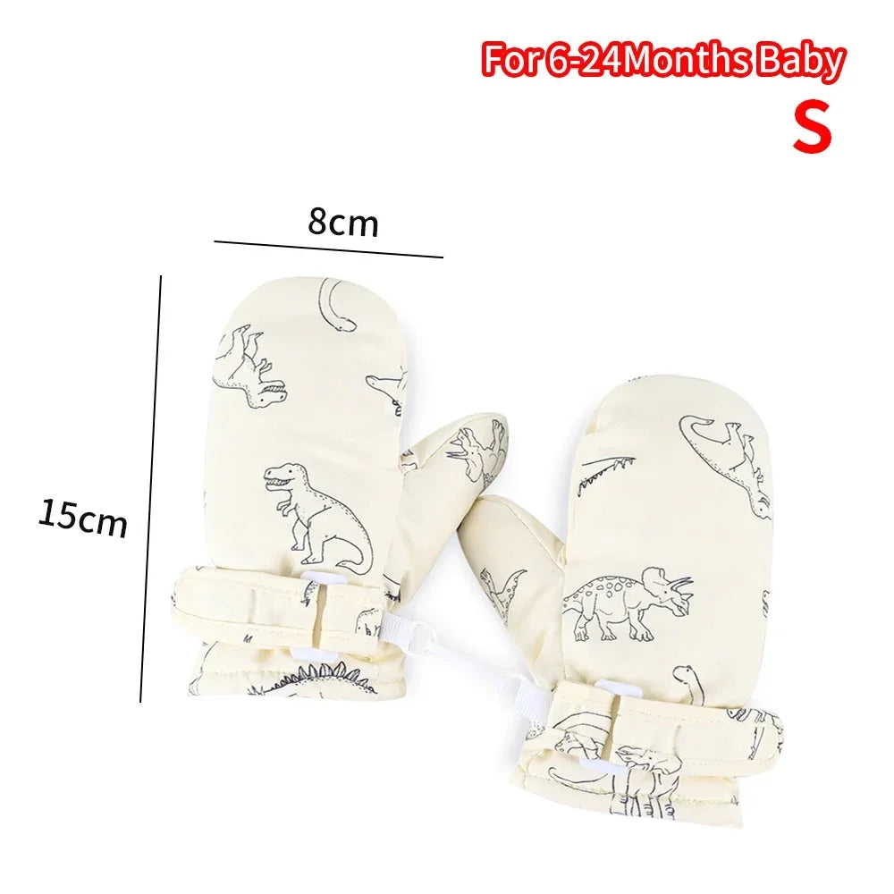 Kids Winter Ski Gloves — Cartoon Windproof, Non-Slip, Insulated Mittens for Boys & Girls | BabyWorld