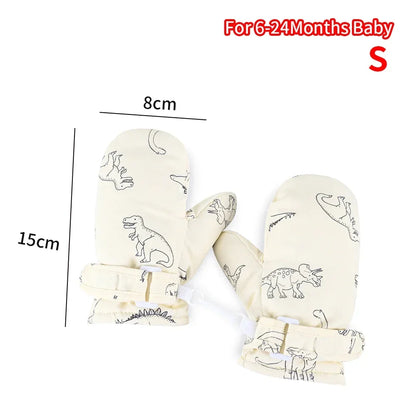 Kids Winter Ski Gloves — Cartoon Windproof, Non-Slip, Insulated Mittens for Boys & Girls | BabyWorld