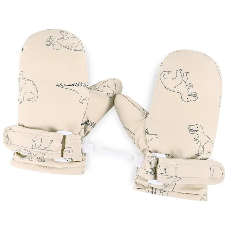 Kids Winter Ski Gloves — Cartoon Windproof, Non-Slip, Insulated Mittens for Boys & Girls | BabyWorld