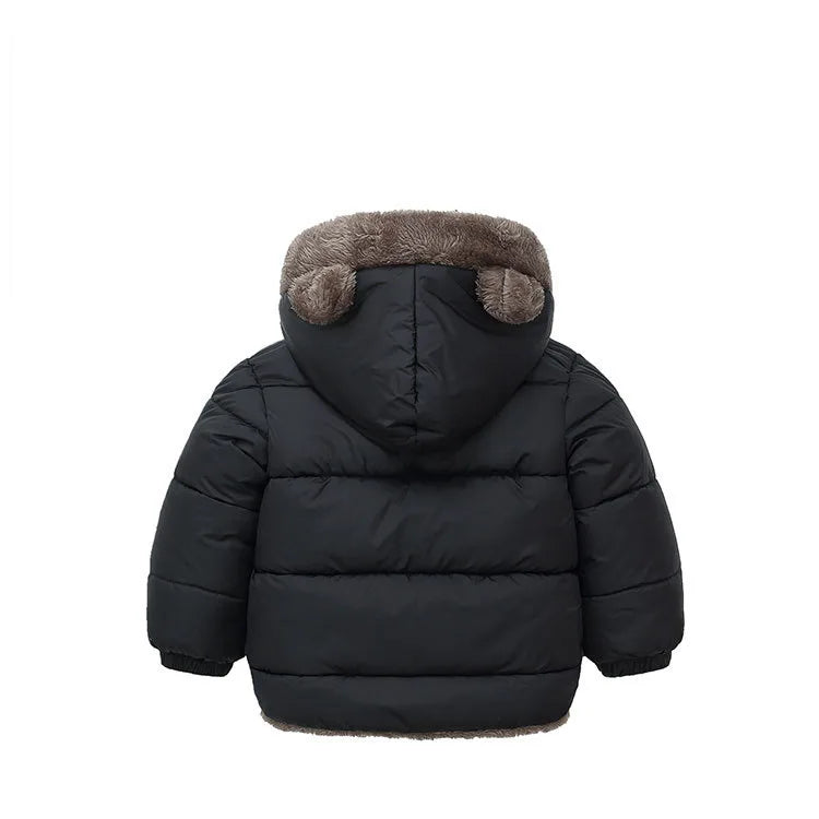 Kids Thick Warm Winter Coat — Fleece Hooded Jacket 2-6Y | BabyWorld