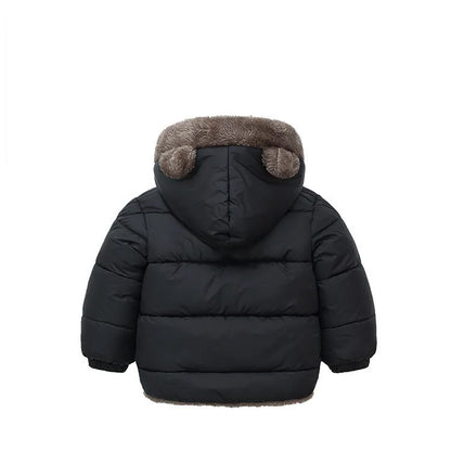 Kids Thick Warm Winter Coat — Fleece Hooded Jacket 2-6Y | BabyWorld