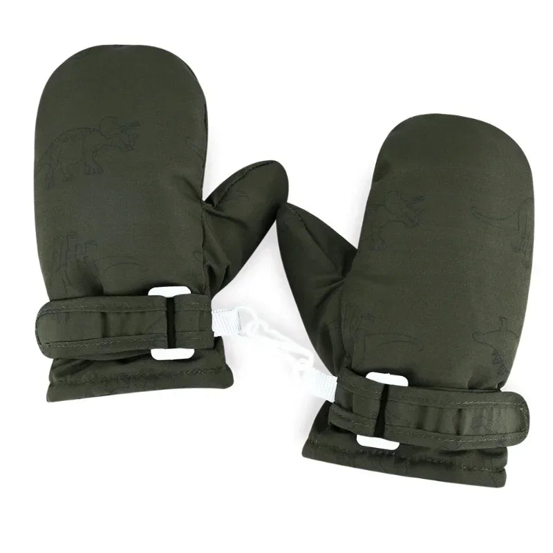 Kids Winter Ski Gloves — Cartoon Windproof, Non-Slip, Insulated Mittens for Boys & Girls | BabyWorld