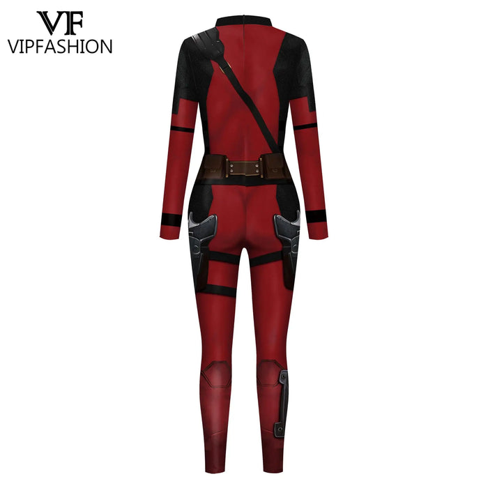 VIP FASHION Wolverine Deadpool Costume Family Matching Suit Adult Kid Zentai Bodysuit Halloween Jumpsuit Movie Fancy Party Wear