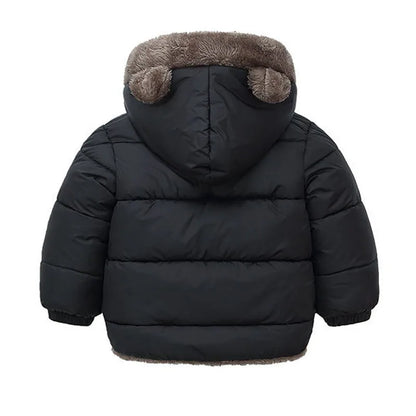 Kids Thick Warm Winter Coat — Fleece Hooded Jacket 2-6Y | BabyWorld