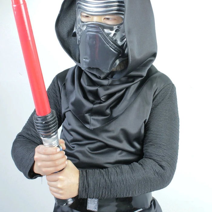 Deluxe  Kylo Ren Classic Cosplay Clothing Kids 4-10years Halloween Movie Costume 4PCS set