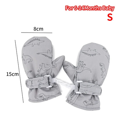 Kids Winter Ski Gloves — Cartoon Windproof, Non-Slip, Insulated Mittens for Boys & Girls | BabyWorld