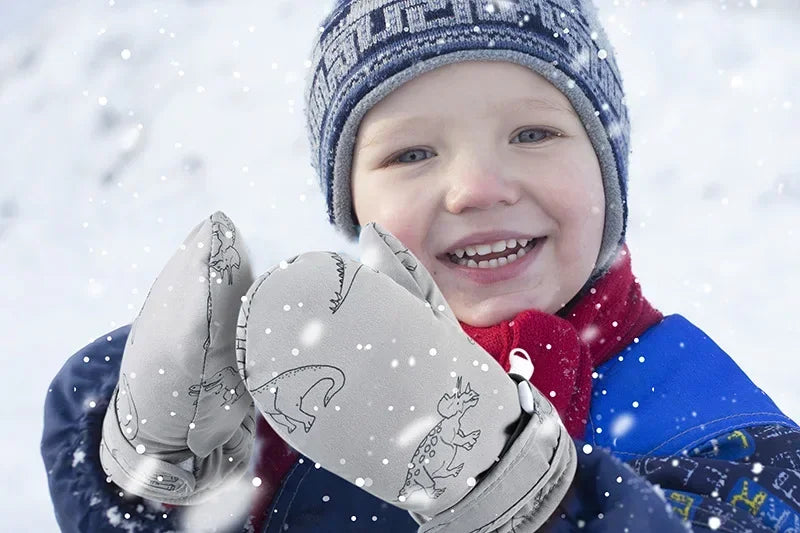 Kids Winter Ski Gloves — Cartoon Windproof, Non-Slip, Insulated Mittens for Boys & Girls | BabyWorld