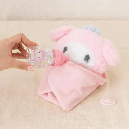 Sanrio My Melody Cinnamoroll Baby Dress Up Suit Baby Pacifier Bottle Plush Girl Cute Birthday Doll Set Gifts Box Christmas Gifts - Baby World