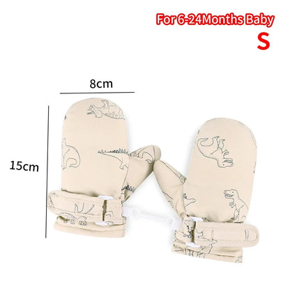 Kids Winter Ski Gloves — Cartoon Windproof, Non-Slip, Insulated Mittens for Boys & Girls | BabyWorld