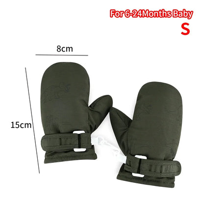 Kids Winter Ski Gloves — Cartoon Windproof, Non-Slip, Insulated Mittens for Boys & Girls | BabyWorld