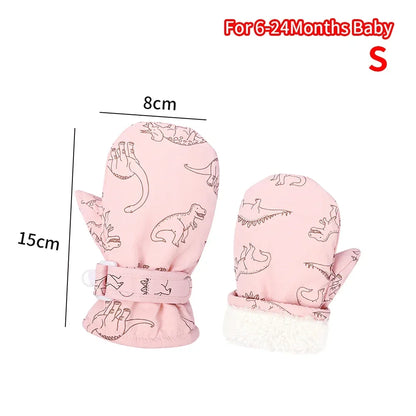 Kids Winter Ski Gloves — Cartoon Windproof, Non-Slip, Insulated Mittens for Boys & Girls | BabyWorld