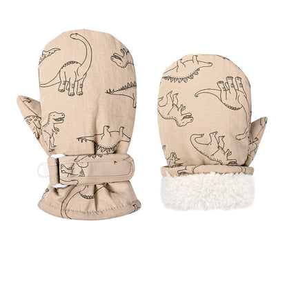 Kids Winter Ski Gloves — Cartoon Windproof, Non-Slip, Insulated Mittens for Boys & Girls | BabyWorld