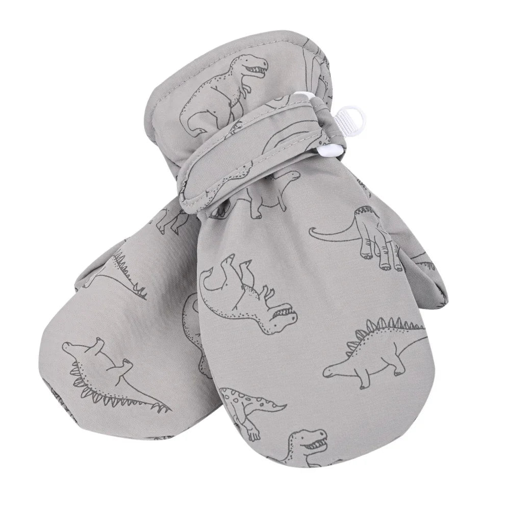 Kids Winter Ski Gloves — Cartoon Windproof, Non-Slip, Insulated Mittens for Boys & Girls | BabyWorld