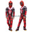 Adult Deadpool Costume Men Women Kids Cosplay Mask Suit Jumpsuit Backpack Knif Accessories Superhero Halloween Costume Child