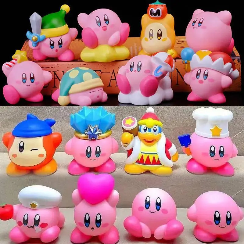 8Pcs/Set Kirby Action Figures Collection Cute Pink Pvc Material Figurines Collectibles  Best Christmas Gift for Child Girl - Baby World
