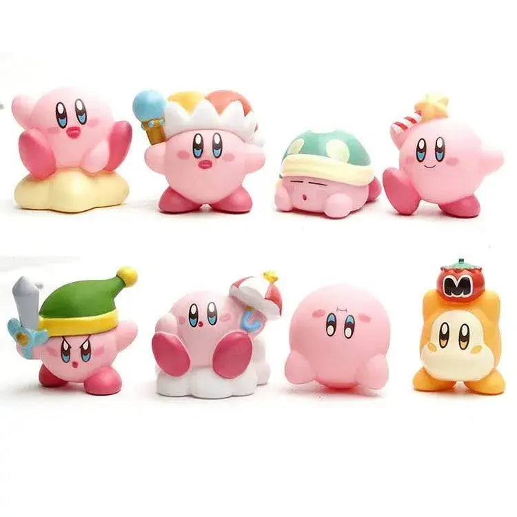 8Pcs/Set Kirby Action Figures Collection Cute Pink Pvc Material Figurines Collectibles  Best Christmas Gift for Child Girl - Baby World