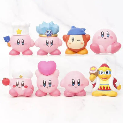 8Pcs/Set Kirby Action Figures Collection Cute Pink Pvc Material Figurines Collectibles  Best Christmas Gift for Child Girl - Baby World