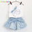 Summer Baby Girls Clothes Toddler Clothing Vest+Shorts 2PCS set Children Girls Costume 0-7Year Infant Outfits kidswear BC1152 Baby World