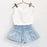 Summer Baby Girls Clothes Toddler Clothing Vest+Shorts 2PCS set Children Girls Costume 0-7Year Infant Outfits kidswear BC1152 Baby World