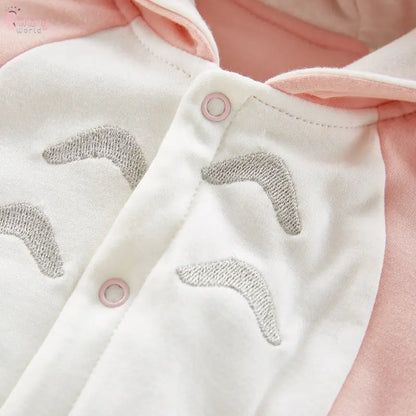 The new cotton padded cotton baby romper thickened chinchilla hooded cotton baby Onesies newborn go climbing clothes Baby World