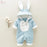 The new cotton padded cotton baby romper thickened chinchilla hooded cotton baby Onesies newborn go climbing clothes Baby World