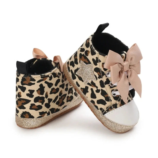 Tiger Print Newborn Baby Girl Sneakers - Baby World