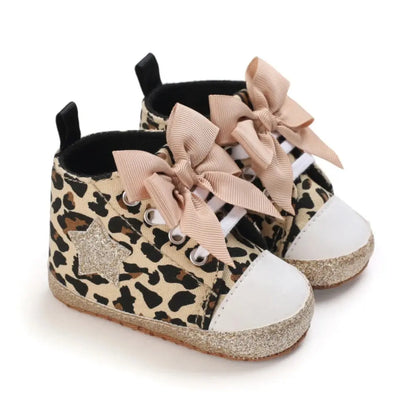 Tiger Print Newborn Baby Girl Sneakers - Baby World
