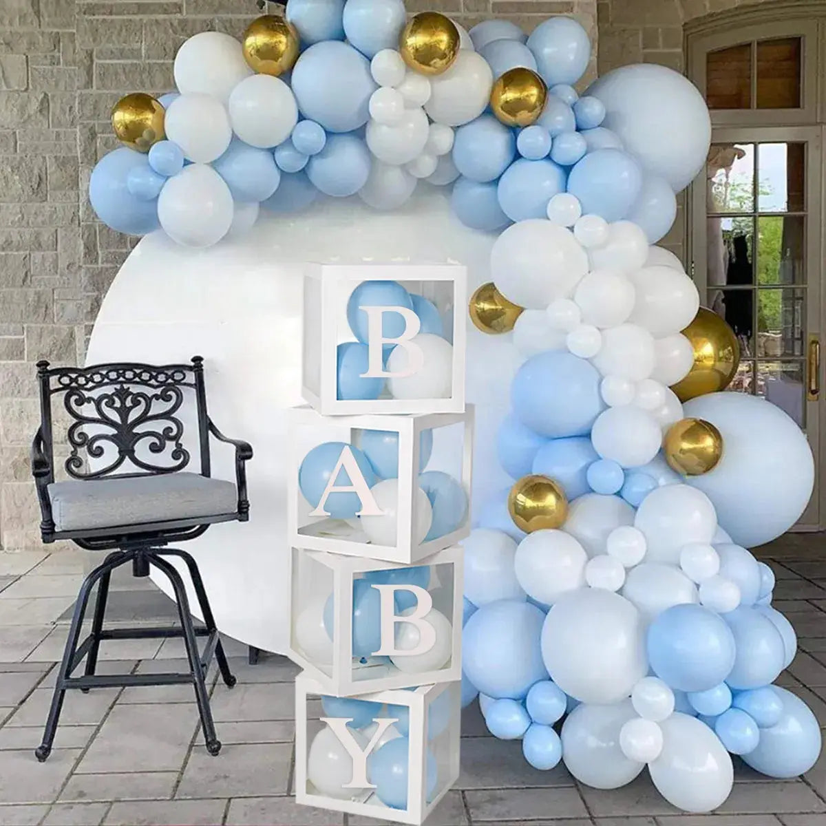 Transparent Baby Shower Balloon Box - Baby World