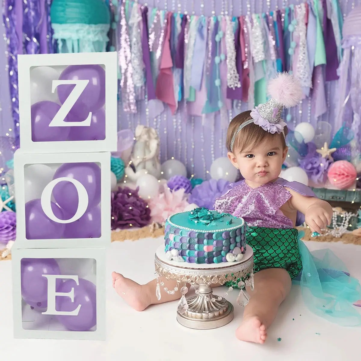 Transparent Baby Shower Balloon Box - Baby World