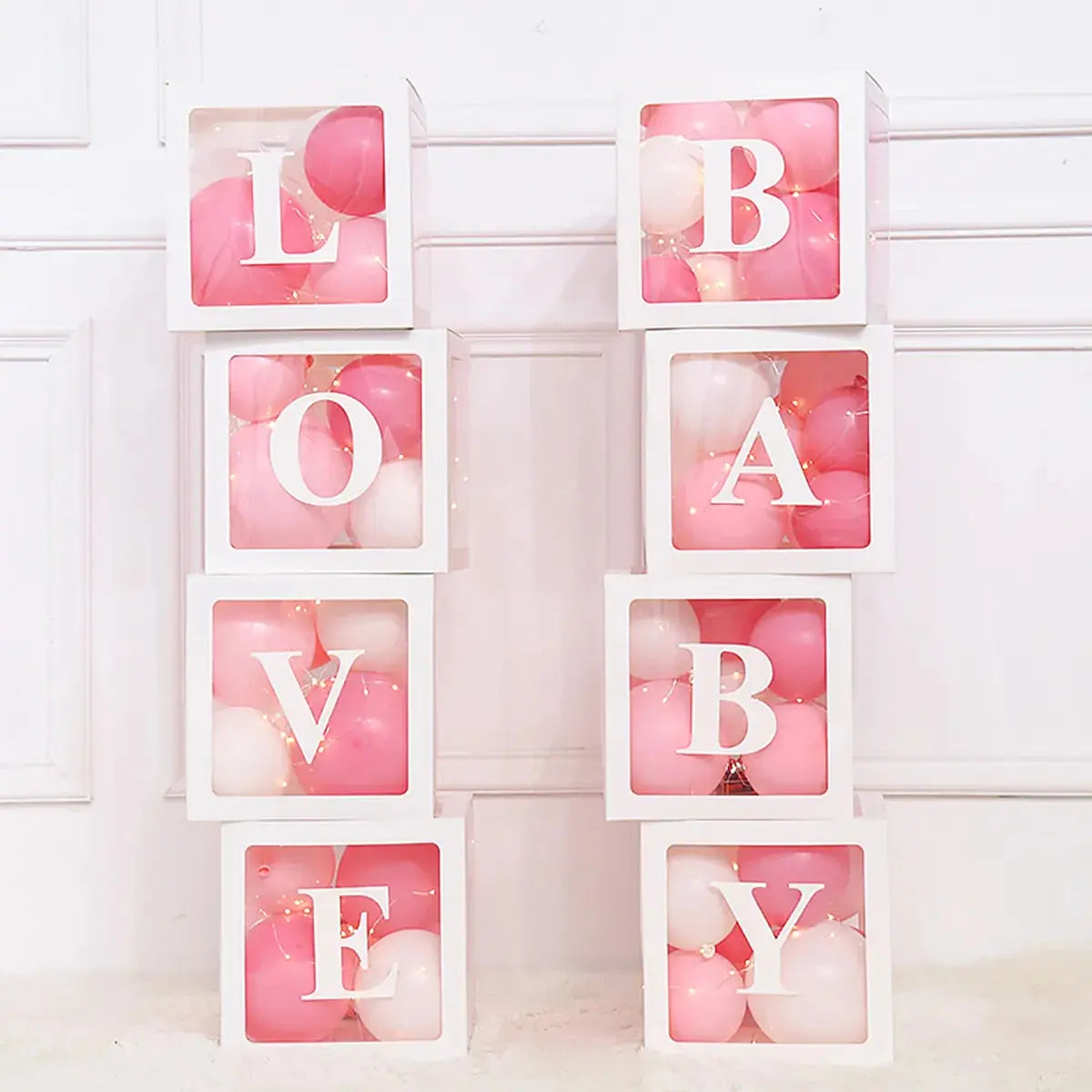 Transparent Baby Shower Balloon Box - Baby World