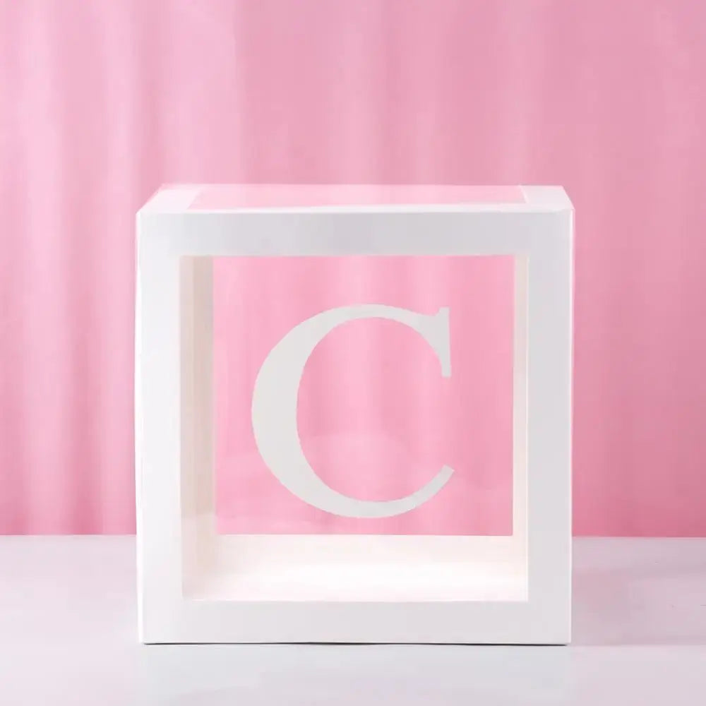Transparent Baby Shower Balloon Box - Baby World