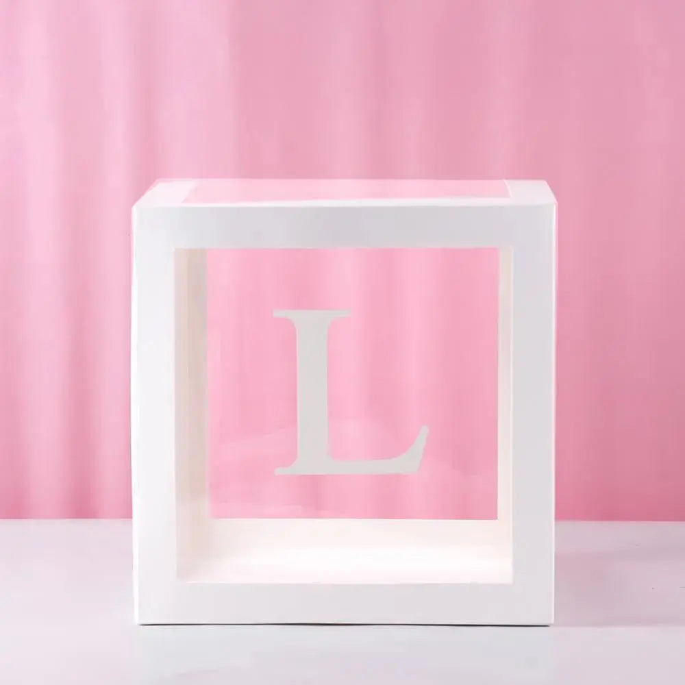 Transparent Baby Shower Balloon Box - Baby World