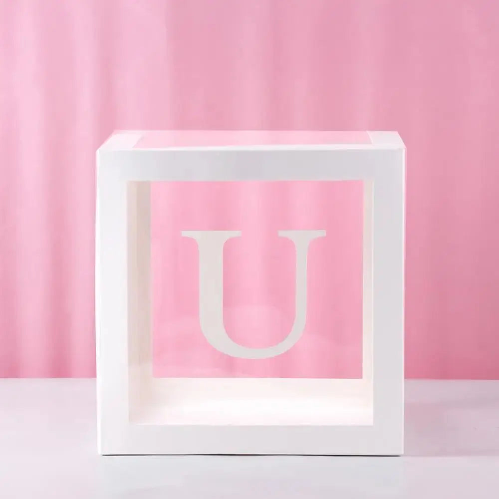 Transparent Baby Shower Balloon Box - Baby World