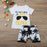 Two-piece printed T-shirt shorts Baby World