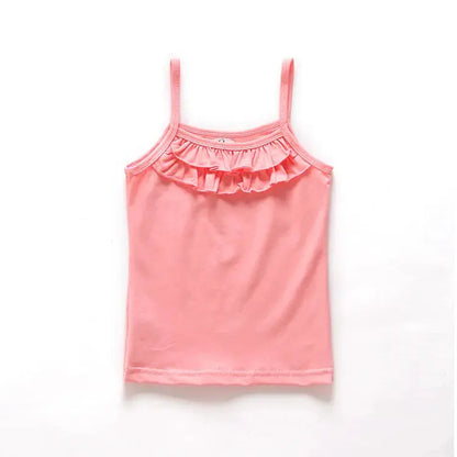 V-TREE Summer Girls T Shirt Cotton Sleeveless Garment T Shirt For Girls Tops Tees Outwear Baby Kids Clothes Designer - Baby World