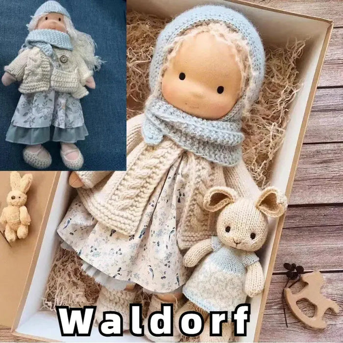 Waldorf Doll Handmade Native Enamel Doll Artist Handmade Kawaii Soft Stuffed Plushie Doll Children Christmas Navidad Gift Toys - Baby World
