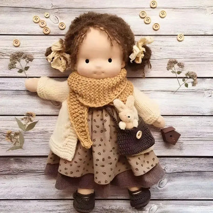 Waldorf Doll Handmade Native Enamel Doll Artist Handmade Kawaii Soft Stuffed Plushie Doll Children Christmas Navidad Gift Toys - Baby World