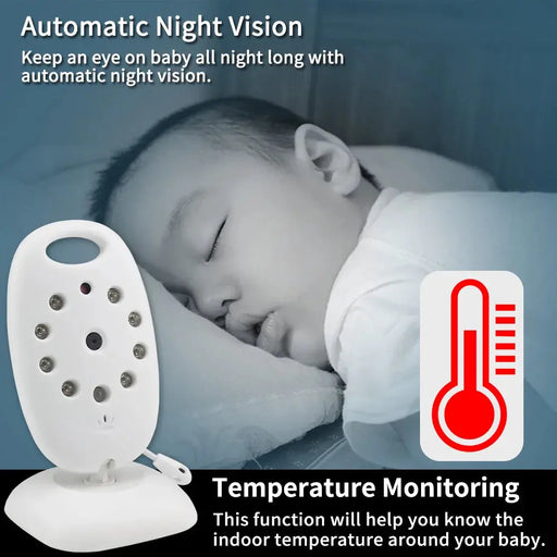 Wireless Baby Monitor 2.0 inch with 8 Lullaby - Baby World